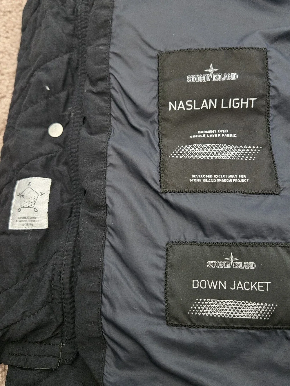 Stone Island Shadow Project Naslan Light Padded Pocket Gilet Vest Mens XXL Bkack